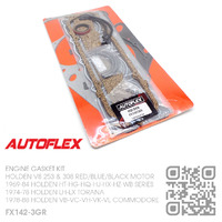 AUTOFLEX COMPLETE ENGINE GASKET KIT [HOLDEN V8 304 & 308 RED/BLUE/BLACK MOTOR]