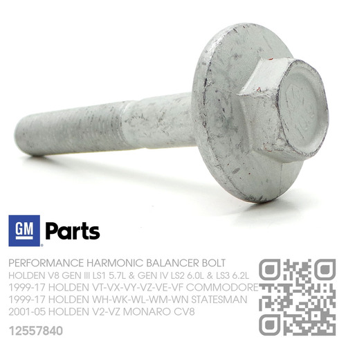 GENERAL MOTORS HARMONIC BALANCER BOLT [HOLDEN V8 GEN III LS1 5.7L, GEN IV LS2 6.0L & LS3 6.2L MOTOR]