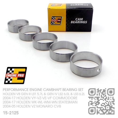 DURA-BOND PERFORMANCE CAMSHAFT BEARING SET [HOLDEN V8 GEN III LS1 5.7L, GEN IV LS2 6.0L & LS3 6.2L MOTOR]