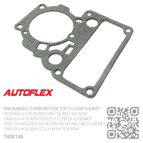 AUTOFLEX STROMBERG CARBURETTOR TOP COVER GASKET [HOLDEN 6-CYL GREY & RED MOTOR]