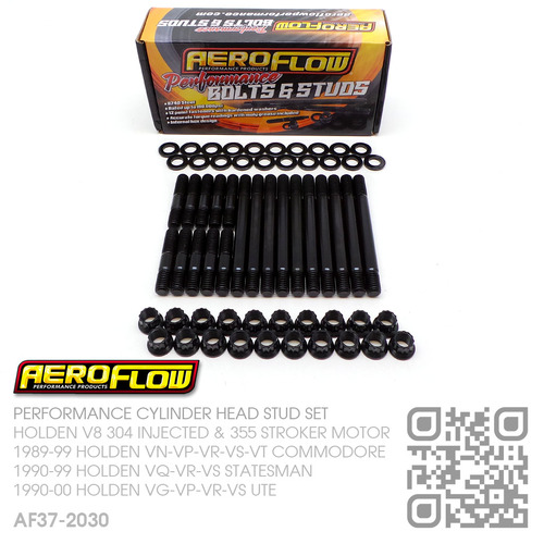 AEROFLOW PERFORMANCE CYLINDER HEAD STUD KIT [HOLDEN V8 304 INJECTED 5.0L & 355 STROKER 5.7L MOTOR]