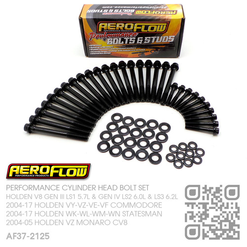 AEROFLOW PERFORMANCE CYLINDER HEAD BOLT KIT [HOLDEN V8 GEN III LS1 5.7L, GEN IV LS2 6.0L & LS3 6.2L MOTOR]