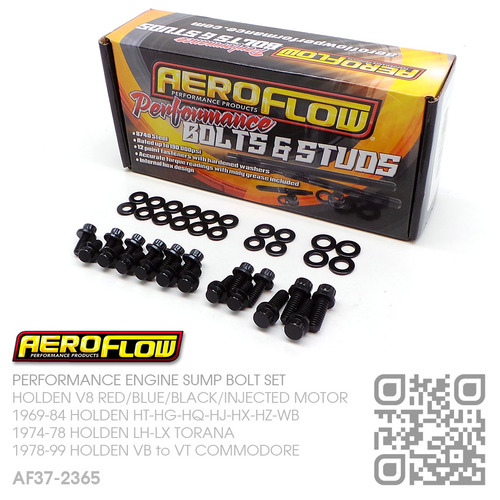 AEROFLOW PERFORMANCE SUMP BOLT KIT [HOLDEN V8 RED/BLUE/BLACK/INJECTED MOTOR]