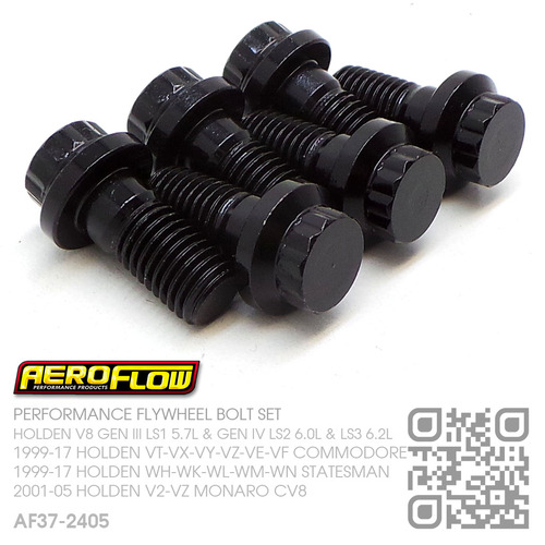 AEROFLOW PERFORMANCE FLYWHEEL BOLT KIT [HOLDEN V8 GEN III LS1 5.7L, GEN IV LS2 6.0L & LS3 6.2L MOTOR]