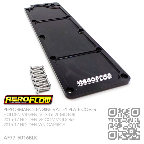 AEROFLOW PERFORMANCE BILLET ENGINE VALLEY COVER [HOLDEN V8 GEN IV LS3 6.2L MOTOR]