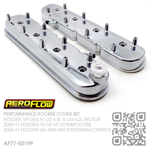 AEROFLOW PERFORMANCE ALLOY ROCKER COVERS [GEN IV LS2 6.0L & LS3 6.2L MOTOR]