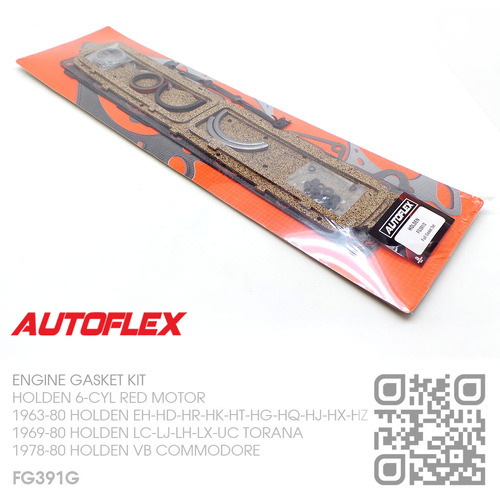 AUTOFLEX COMPLETE ENGINE GASKET KIT [HOLDEN 6-CYL RED MOTOR]