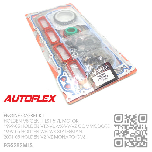 AUTOFLEX COMPLETE ENGINE GASKET KIT [HOLDEN V8 GEN III LS1 5.7L MOTOR]