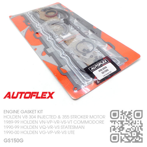 AUTOFLEX COMPLETE ENGINE GASKET KIT [HOLDEN V8 304 INJECTED 5.0L & 355 STROKER 5.7L MOTOR]