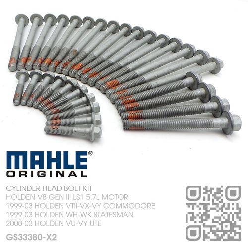 MAHLE ORIGINAL CYLINDER HEAD BOLT KIT [HOLDEN V8 GEN III LS1 5.7L MOTOR]