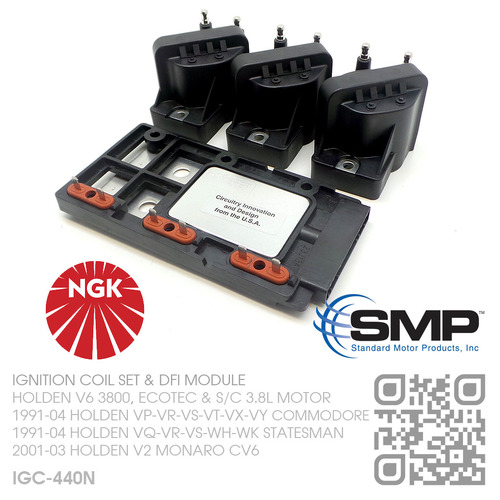 NGK IGNITION COILS & SMP DFI MODULE [HOLDEN V6 3800, ECOTEC & SUPERCHARGED 3.8L MOTOR]