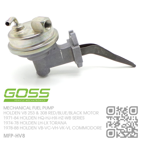 GOSS MECHANICAL 7PSI FUEL PUMP [HOLDEN V8 253 4.2L & 308 5.0L RED/BLUE/BLACK MOTOR]